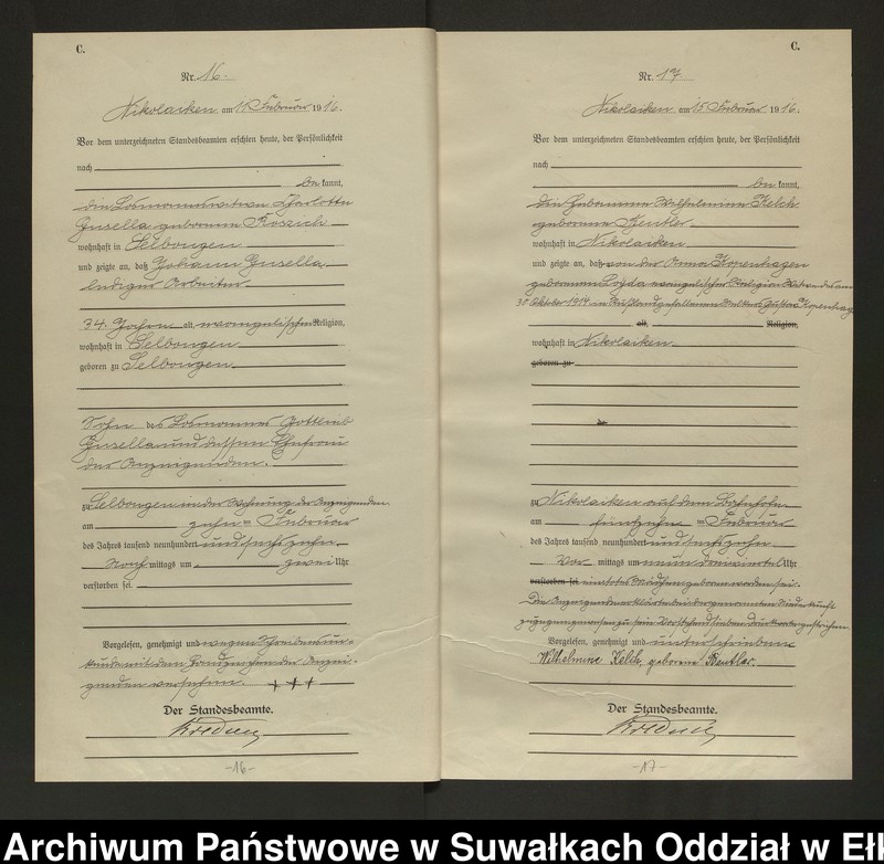 image.from.unit.number "Sterbe=Haupt=Register des Königlichen Preussischen Standes-Amtes Nikolaiken Kreis Sensburg"