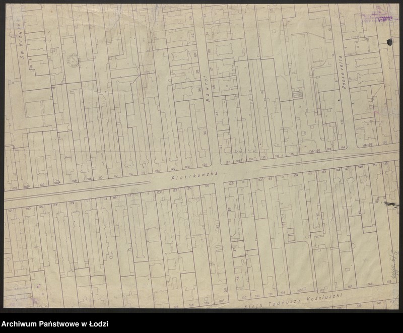 Obraz 2 z jednostki "Plan sytuacyjno-warstwicowy m. Łodzi. Sekcja NO41"