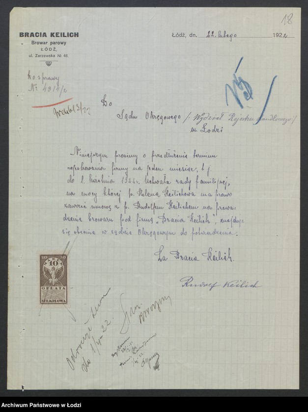 Obraz 20 z jednostki "Bracia Keilich - prowadzenie browaru"