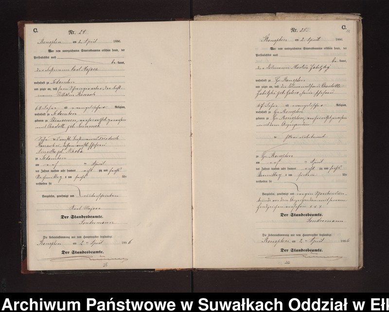 image.from.unit.number "Sterbe-Neben-Register des Preussischen Standes-Amtes Gr. Konopken Kreis Loetzen"