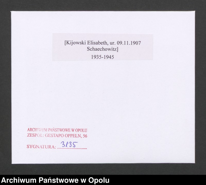 Obraz 2 z jednostki "[Kijowski Elisabeth, ur. 09.11.1907 Schaechowitz]"