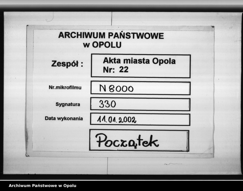 Obraz 1 z jednostki "Dienst - Journal des Magistats zu Oppeln vom 25. Febr[uar] 1830 bis April 1832"