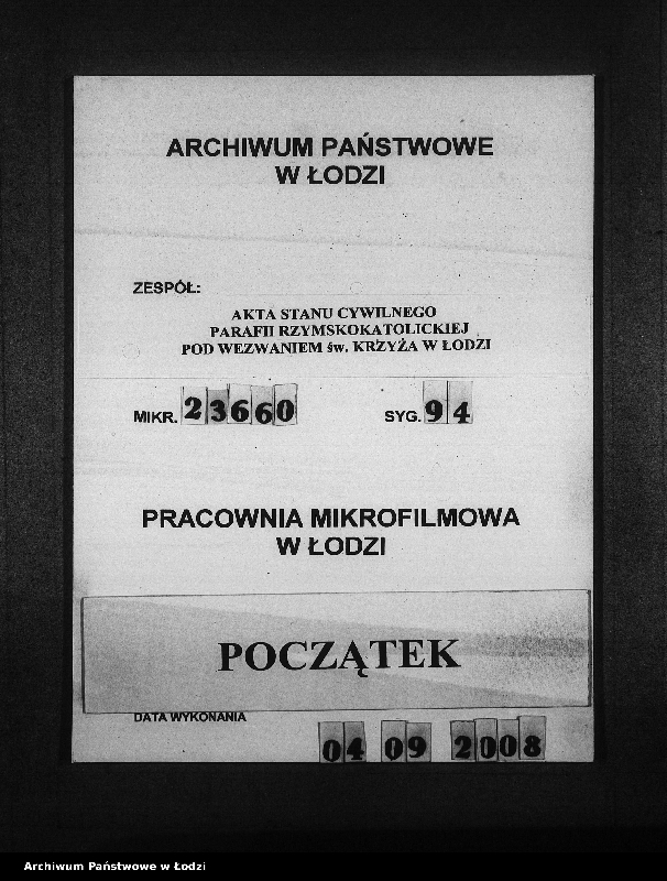 Obraz 1 z jednostki "Akta urodzeń"