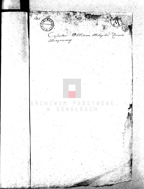 image.from.unit.number "Dowody do Akt Małżeństwa Gminy Wigierskiey od dnia 1 Maja 1810 Roku do dnia ostatniego kwietnia 1811 Roku."