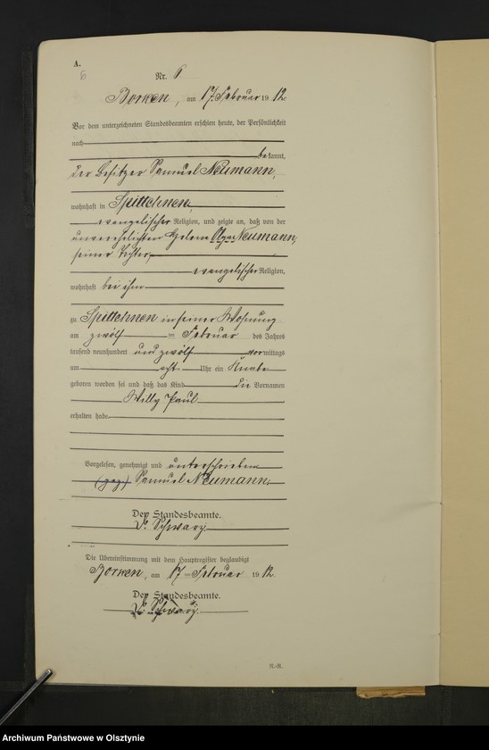 image.from.unit.number "Geburts-Neben-Register Nr 1 - 28 [Księga urodzeń wtóropis]"