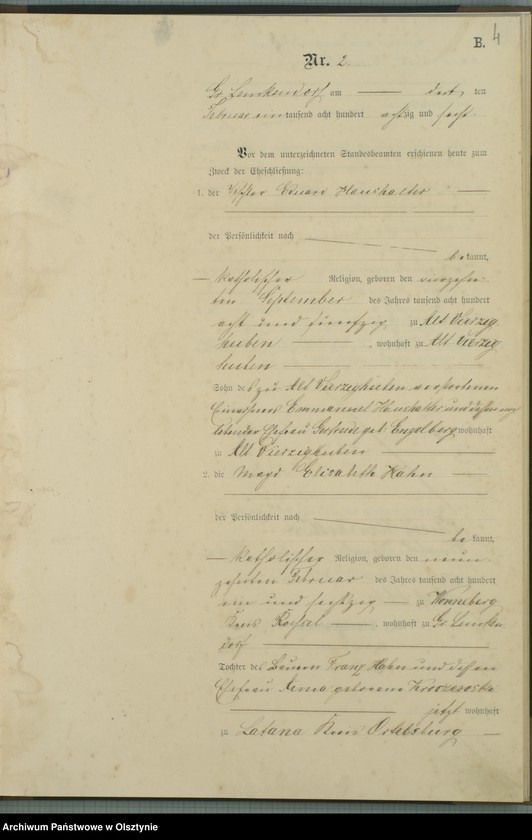 image.from.unit.number "Heiraths-Haupt-Register Nr 1 - 23"