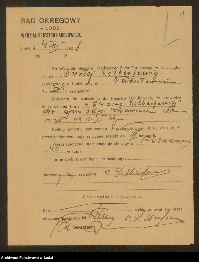 Obraz 3 z jednostki "Owsiej Zilberfening – sprzedaż odpadków krawieckich"