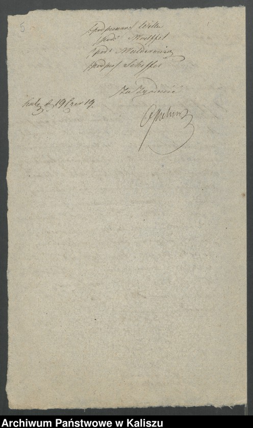 Obraz 8 z kolekcji "Dary Teatru Amatorskiego w Kaliszu na rzecz kaliskiego szpitala w latach 1819-1822111"