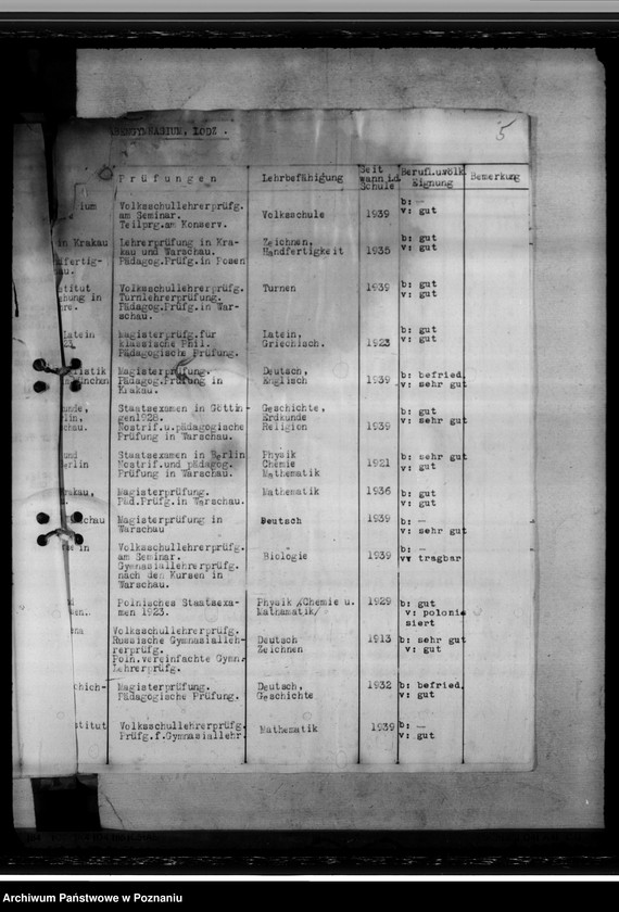 Obraz 10 z jednostki "Staatliche General von Briesen- Schule in Litzmannstadt (Łódź)"