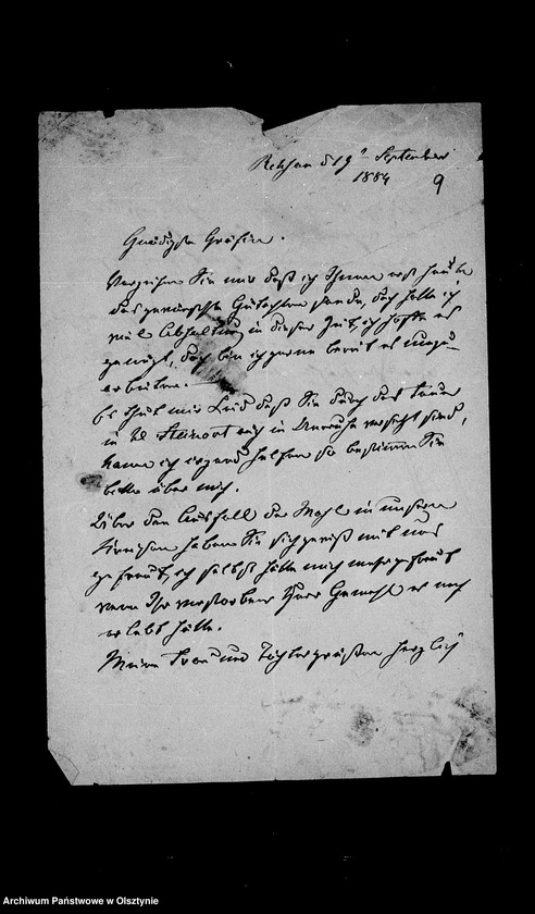 image.from.unit.number "/Baron v. Plüskow, seine Frau Clara u. Töchter Maria u. Elise an Anna Gfin Lehndorff geb. Gfin Hahn/"