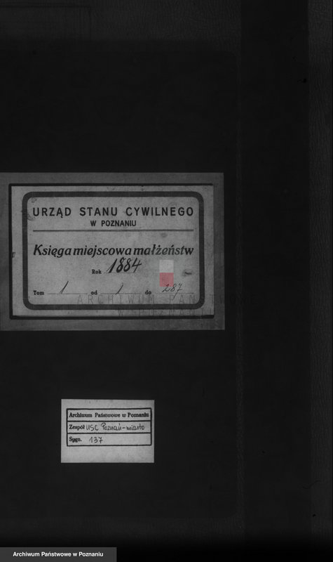 Obraz 1 z jednostki "Księga małżeństw t. I"