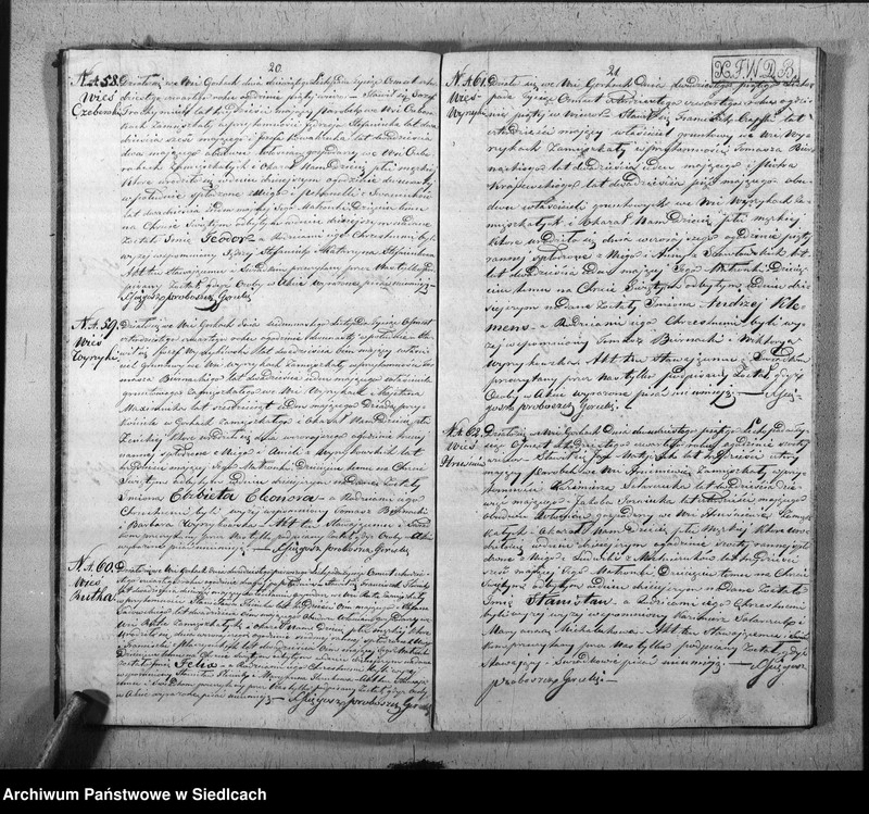 Obraz 14 z jednostki "Akta urodzin, małżeństw, zgonów"