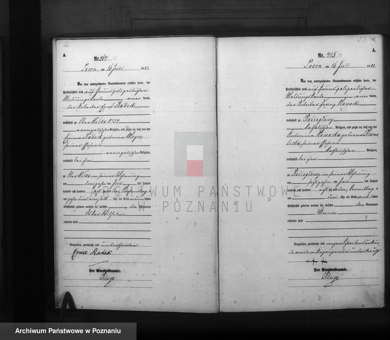 Obraz 13 z jednostki "Księga urodzeń t. II"