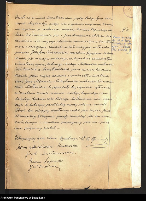 Obraz 13 z jednostki "Akty małżeństw 1935"