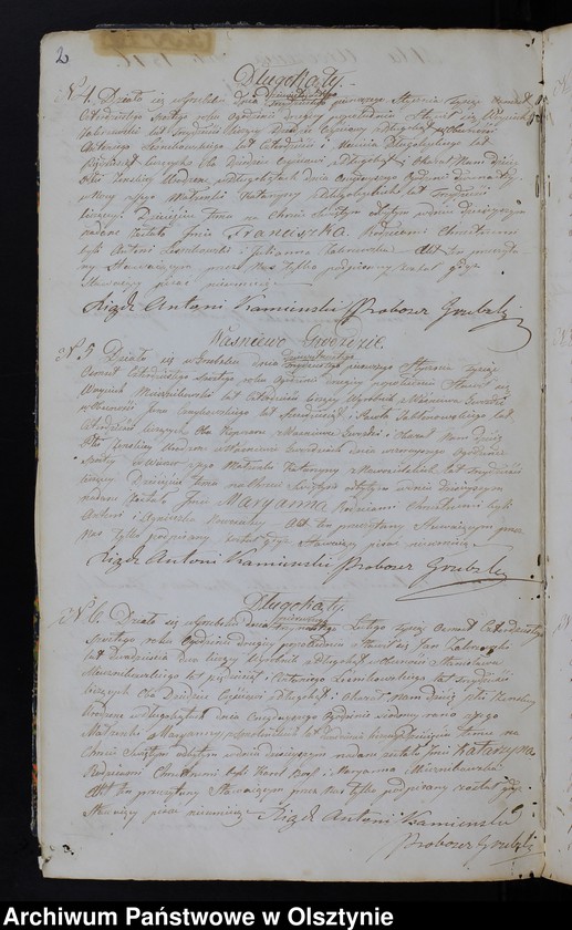 image.from.unit.number "Duplikat Aktów Urodzenia, Zaślubień, Zeyścia Parafii Grzebskiey za Rok 1846"