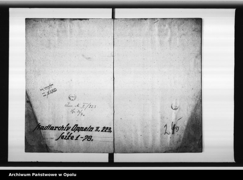 Obraz 5 z jednostki "Feuer Societeets Catastrum der Stadt Oppeln pro 1822-26. Duplicat."