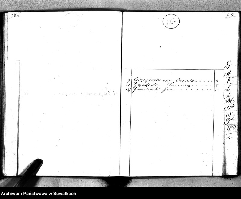 Obraz 20 z jednostki "Akta śmierci gminy wigierskiey od 1-go stycznia 1818 do dnia ostatniego grudnia tegoż roku 1818"