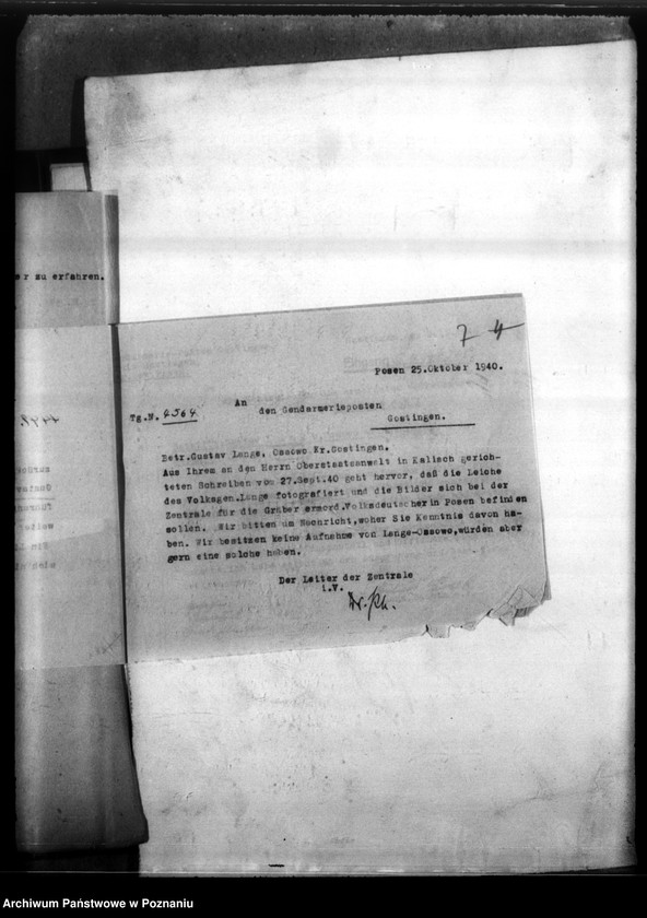 Obraz 11 z jednostki "Gustaw Lange aus Ossowo (powiat Gostyń)"