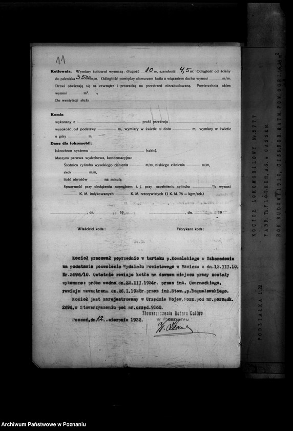 image.from.unit.number "Cegielnia F. Kowalskiego w Sielcu powiat rawicki nr woj. kotła 796"