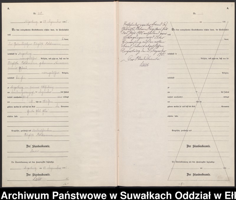 image.from.unit.number "Geburts-Neben-Register des Preussischen Standes-Amtes Angerburg Kreis Angerburg Band II"
