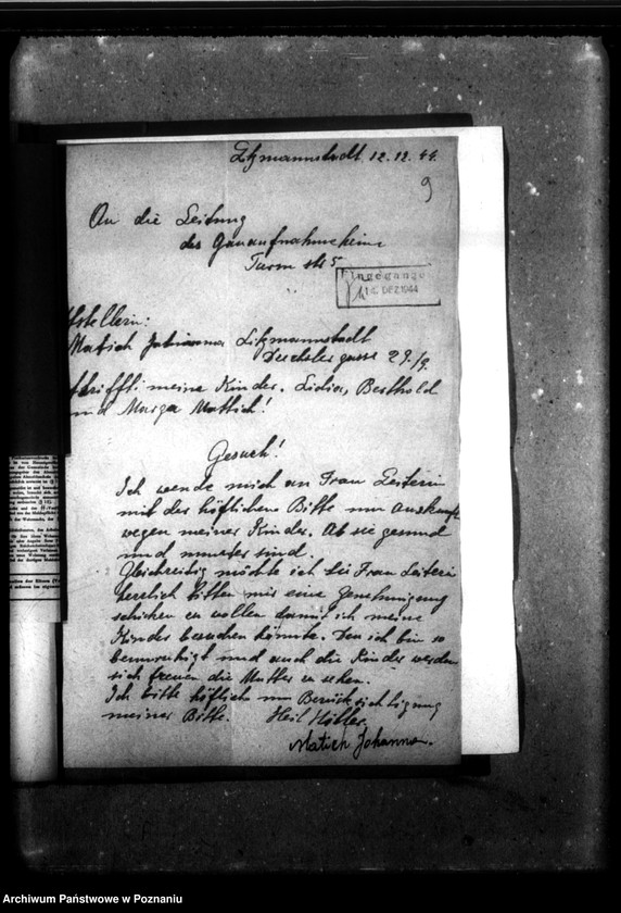 Obraz 13 z jednostki "[Akta personalne wychowanki Lydii Mattich, ur. 12 VIII 1838]."