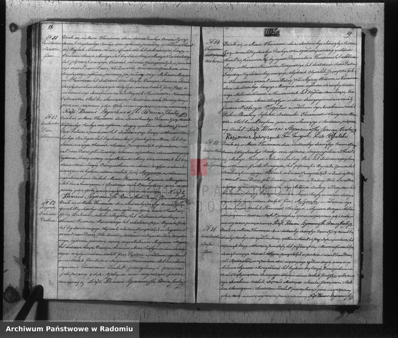 image.from.unit.number "Akta urodzin, małżeństw i zeyścia w gminie parafii Głowaczewskiej w roku 1836"