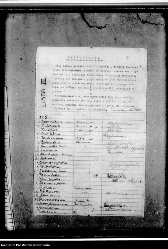 Obraz 11 z jednostki "Okólniki, sprawozdania, zaproszenia Zarządu Koła Przyjaciół Harcerstwa"