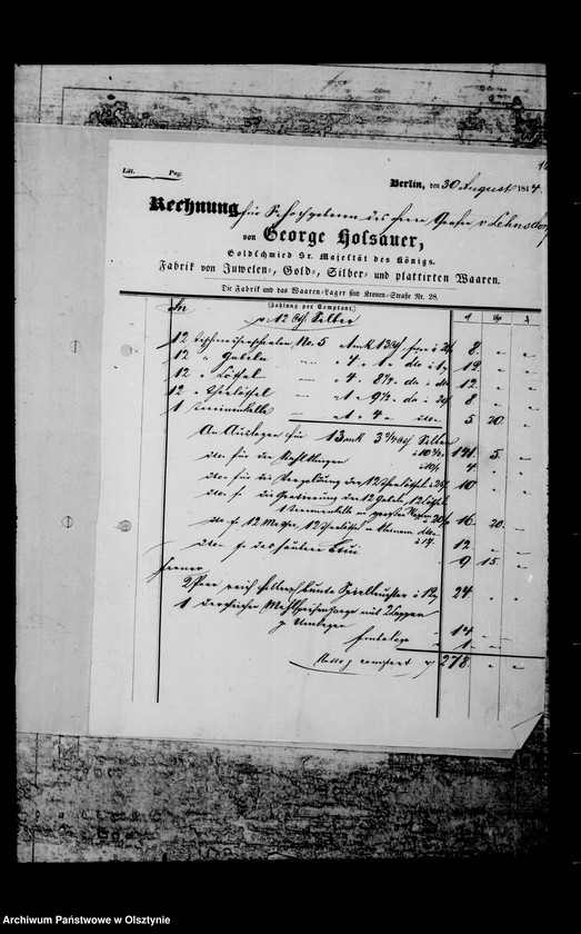 image.from.unit.number "/Abrechnungen des Gfen Lehndorff mit Eugen Dönhoff, dem Verwalter Kurella, Gutspächter Werner in Stawisken u. a., bei Pachtübergaben von Stawken, Kl. Steinort, Taberlack, Stobben u. Pristanien u. das Inventarium v. Kittlitz/"