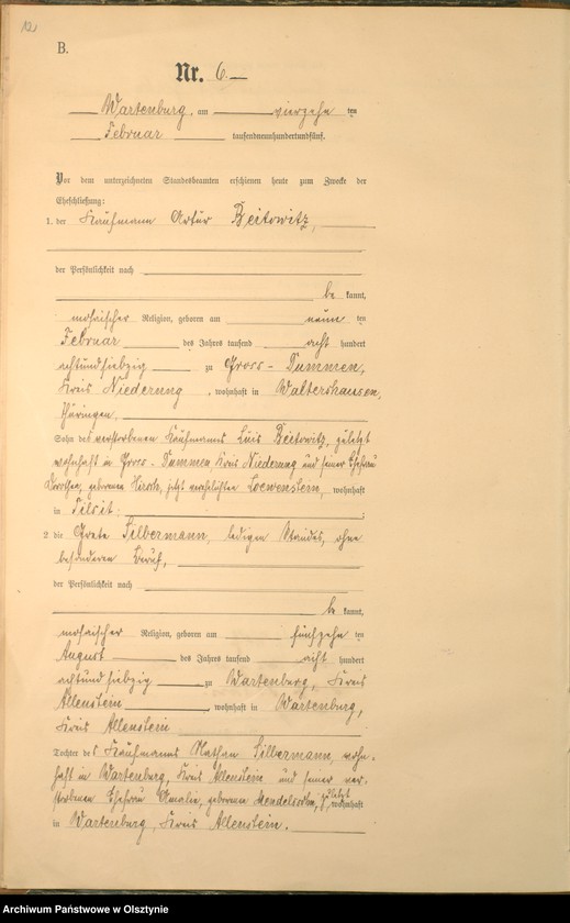 image.from.unit.number "Heiraths-Haupt-Register Nr 1 - 23"