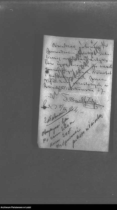 Obraz 5 z jednostki "Listy różnych do Sekcji Zaprowiantowania Miasta"