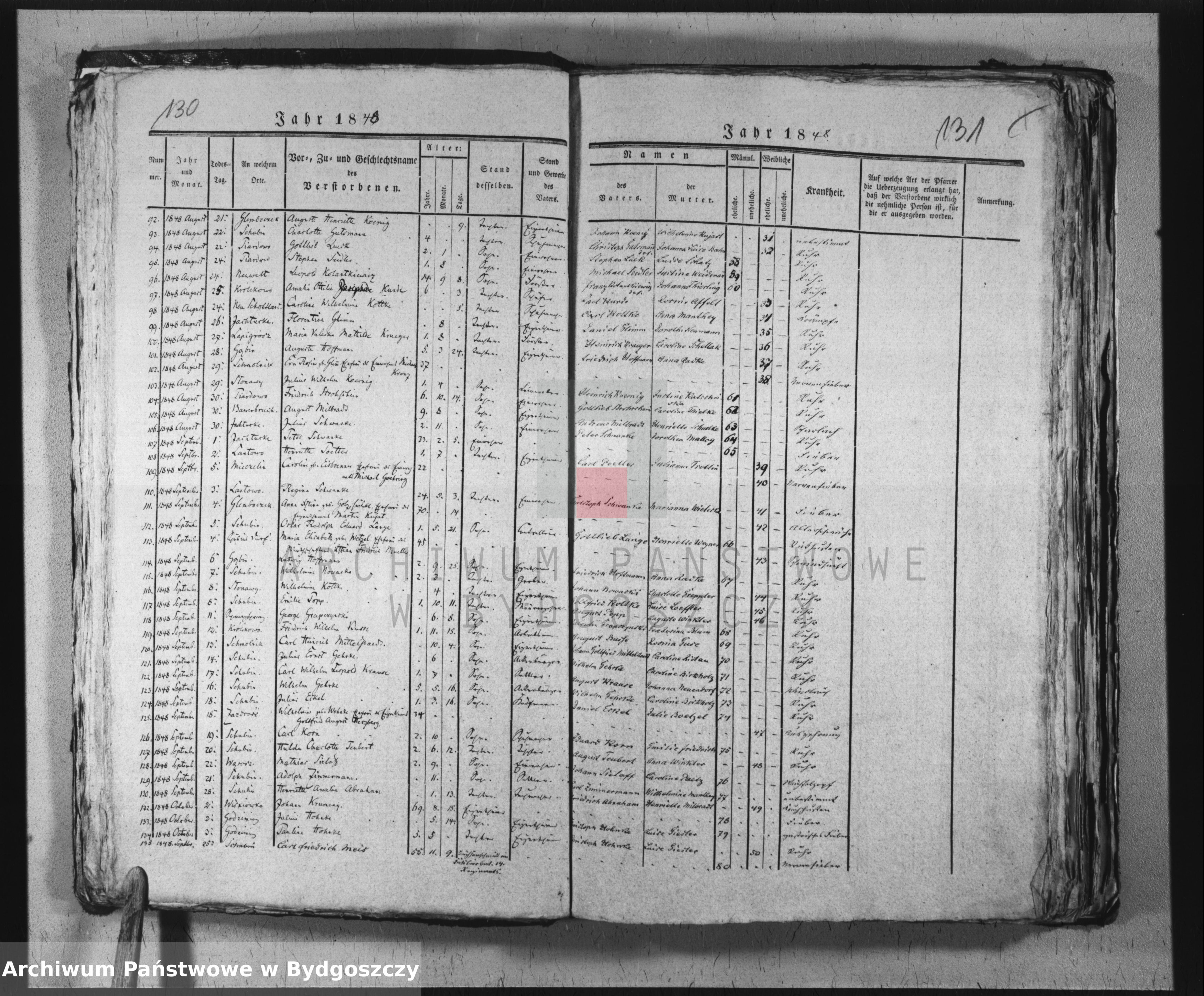 Skan z jednostki: Akta urodzeń, ślubów, zgonów