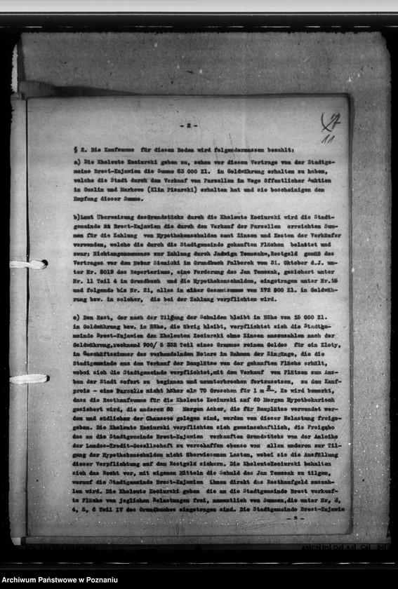 Obraz 15 z jednostki "Eigentumrechte an Ländereien der St. Brest, Landkreis Leslau (Włocławek)"