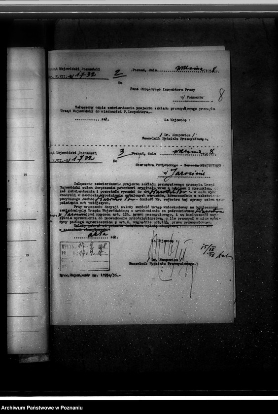 Obraz 15 z jednostki "Cukrownia Witaszyce pow. jarociński /pozwolenie na budowę budynku dla wytwórni acetylenu/"