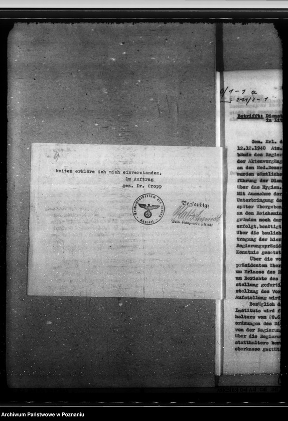 Obraz 14 z jednostki "Dienstaufsicht über die Mediznalinstitute"