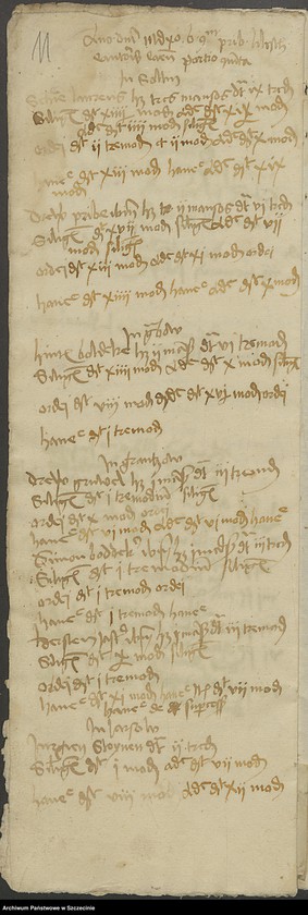 Obraz 15 z jednostki "Regestum bonorum communium ecclesiae Camminensis quarta portione decani Pribislai Kleist."