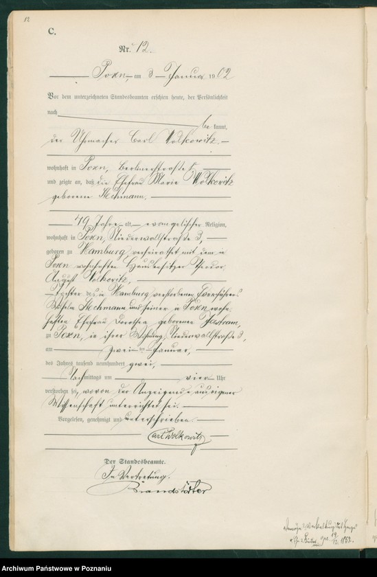 Obraz 15 z jednostki "Księga miejscowa zgonów t. I"