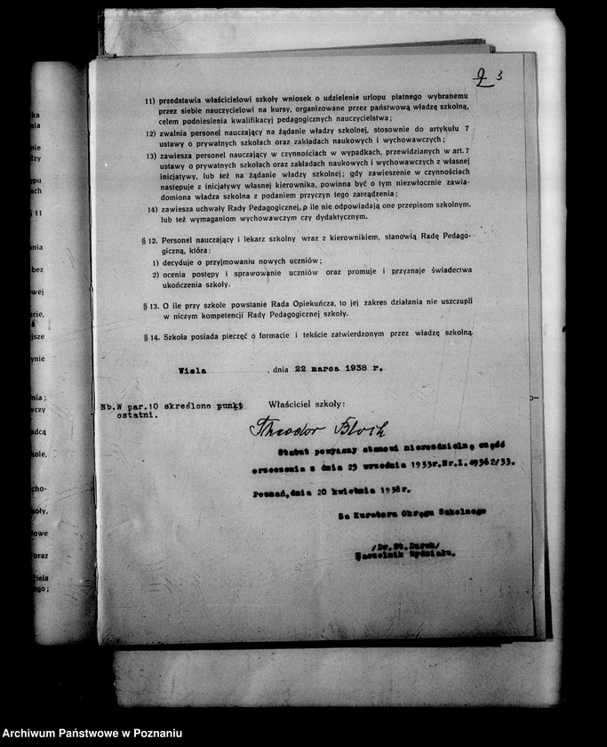 Obraz 6 z jednostki "Prywatna Szkoła Powszechna z niemieckim językiem nauczania Wiela powiat Wągrowiec"