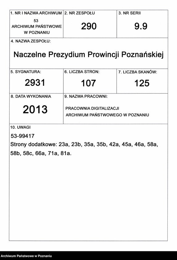 Obraz 1 z jednostki "Signalements pp. /imienne spisy powstańców 1863/4 dla landrata von Madaia/."