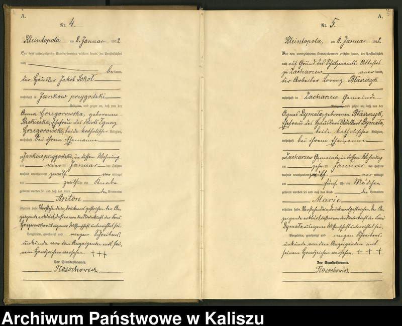 Obraz 6 z jednostki "[Księga urodzeń]"