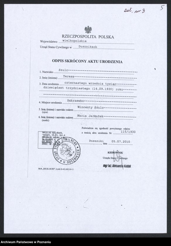 Obraz 7 z jednostki "Akta zbiorowe do księgi małżeństw z 1930 roku"