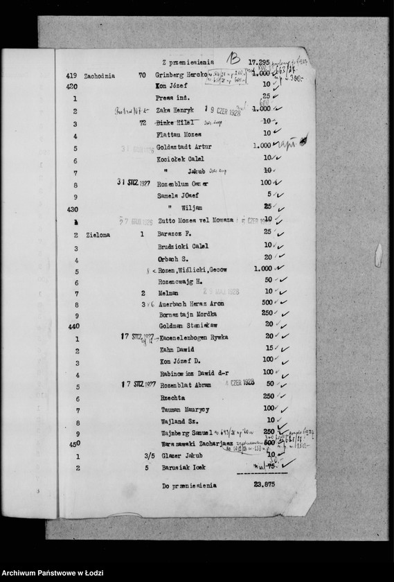 Obraz 17 z jednostki "Rejestr poborczy"