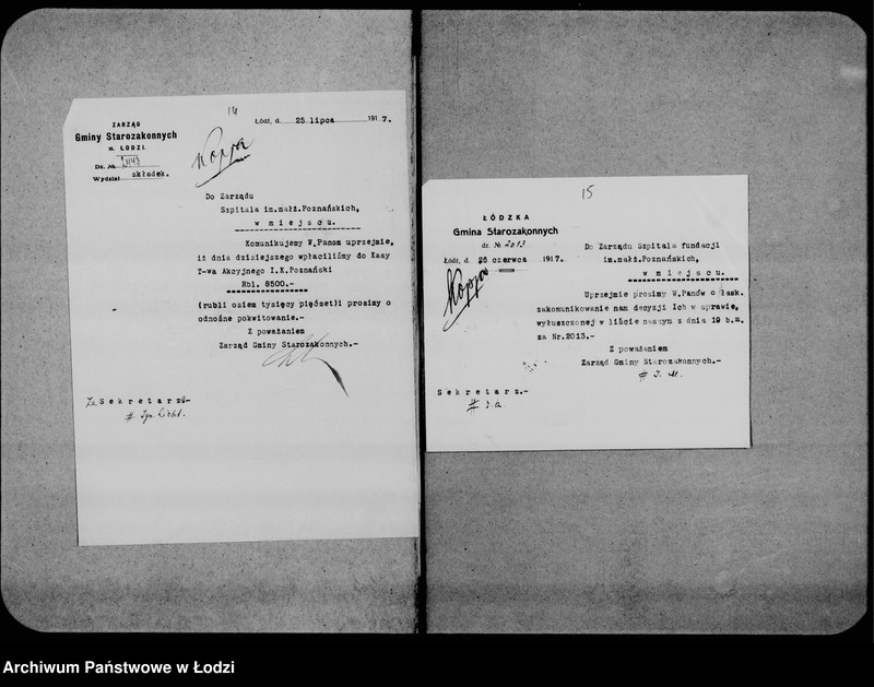 Obraz 14 z jednostki "Szpital starozakonnych im. małż. Poznańskich"