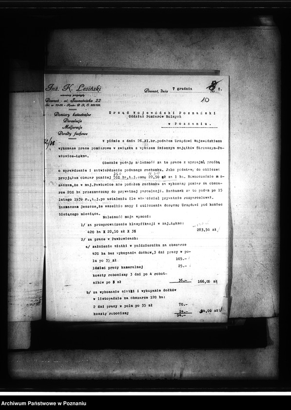 Obraz 14 z jednostki "Majątek Strzeszyn-Pawłowice powiatu poznańskiego - /sprawy parcelacyjne/"