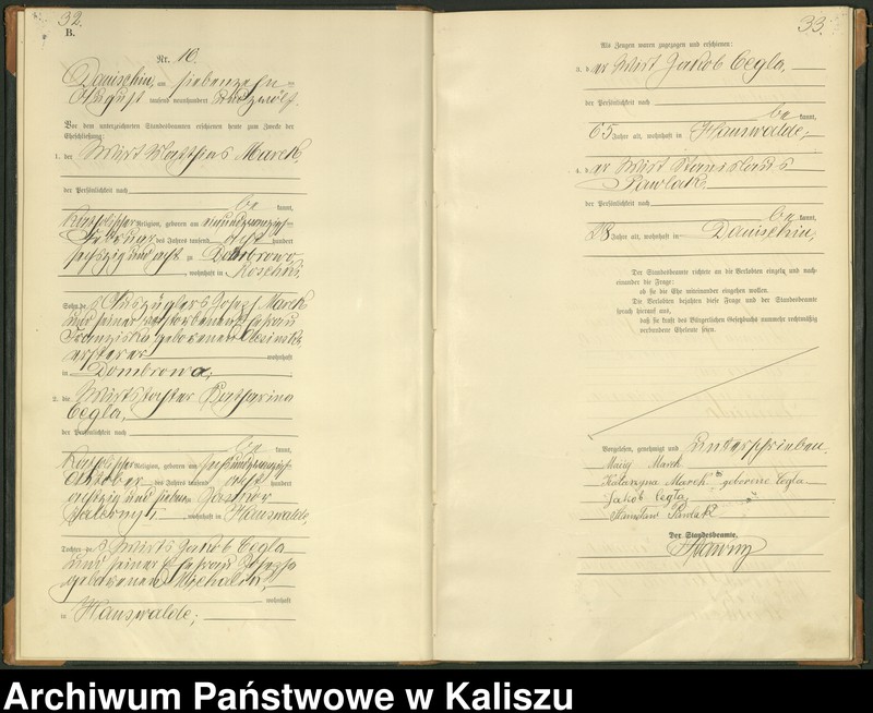 Obraz 19 z jednostki "[Księga małżeństw]"