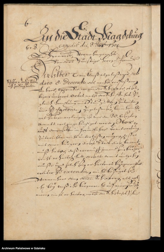 image.from.unit.number "Literae Senatus Civitatis Gedanensis de Anno 1701. Index materiarum Anno 1701 expeditarum. Index literarum Anno 1701 expeditarum [adresatów]"