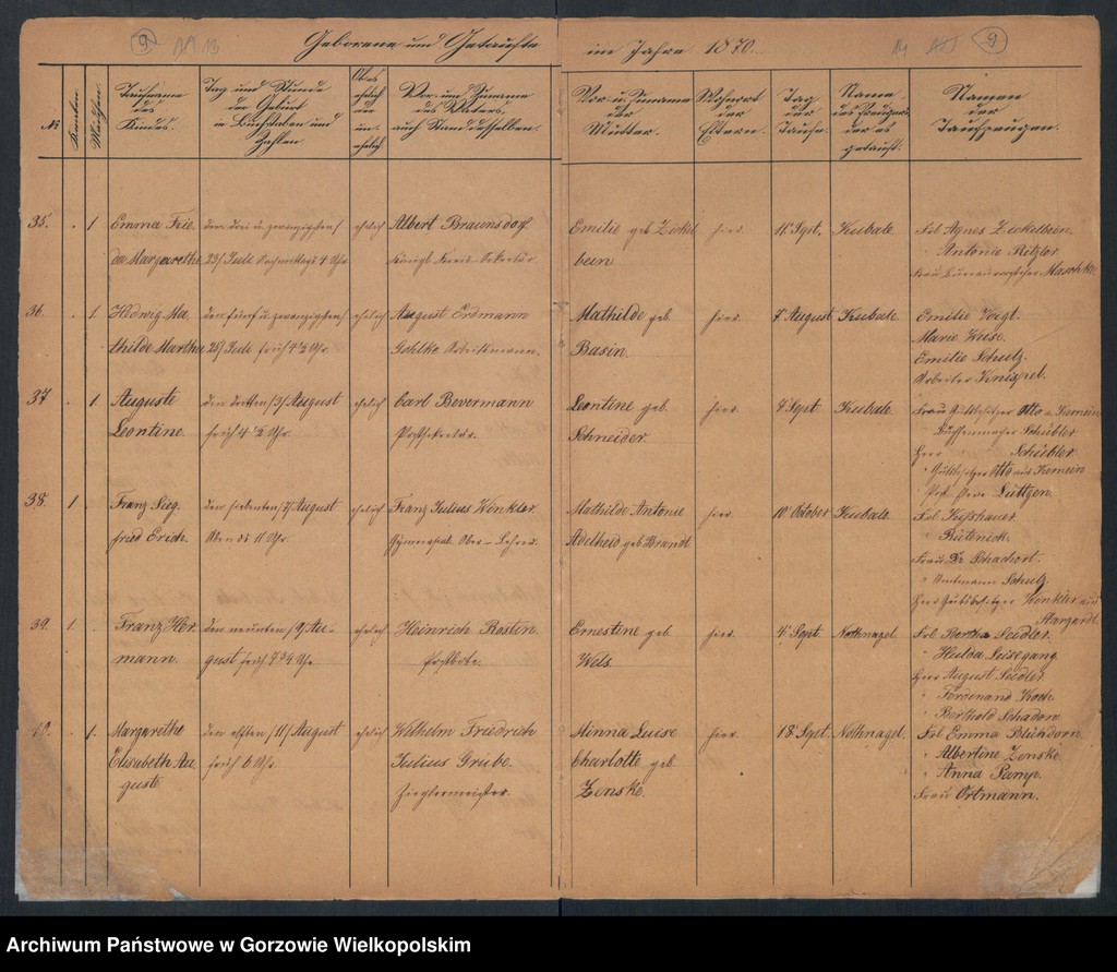 image.from.unit.number "Duplikate der Kirchenbücher Concordien Kirche zu Landsberg an der Warthe"