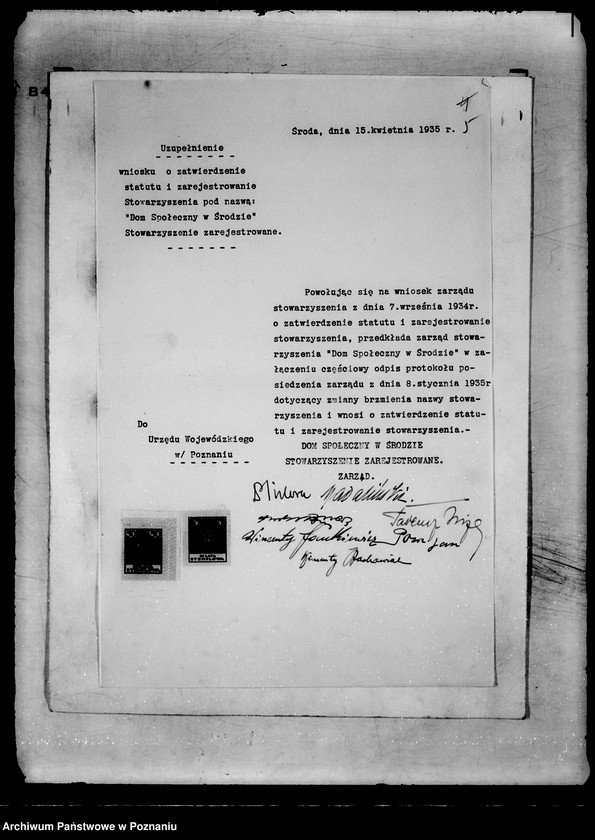 Obraz 9 z jednostki "/Stowarzyszenie Dom Społeczny w Środzie/"