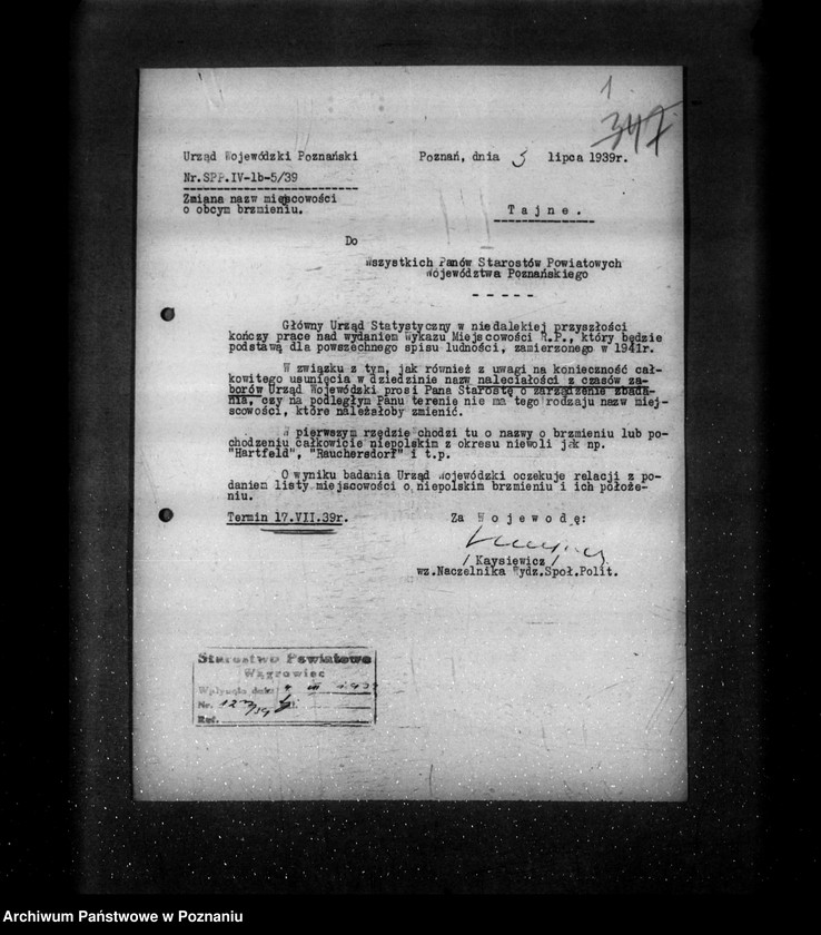 Obraz 5 z jednostki "/Zmiana nazw miejscowości o obcym brzmieniu/"