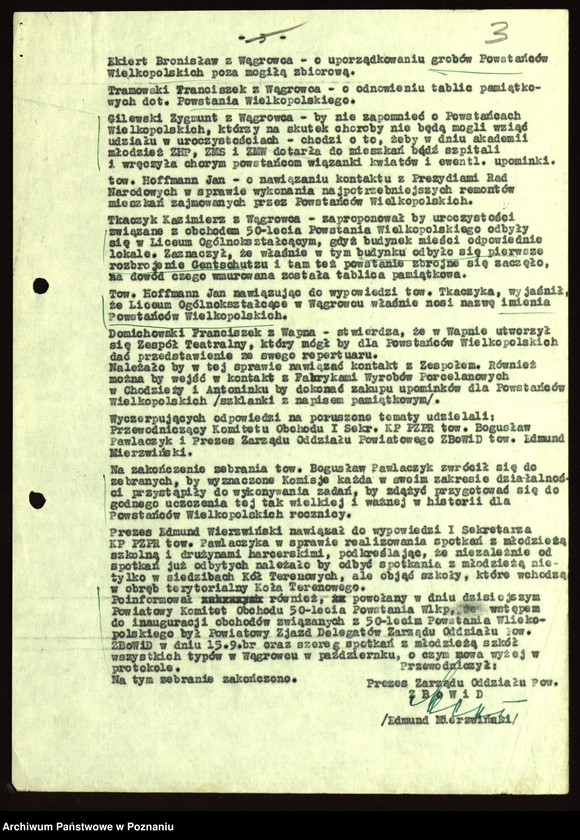 Obraz 13 z jednostki "50 rocznica powstania wielkopolskiego."