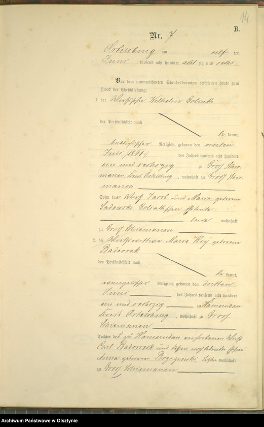 image.from.unit.number "Heiraths-Haupt-Register Nr 1 - 17"